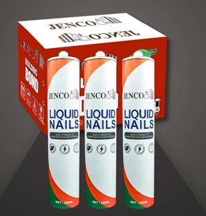 Nail Free Adhesive for Wood, Plastic, Metal Multi-Purpose Silicone Sealant - Strong, Flexible, and Durable Adhesive Solution