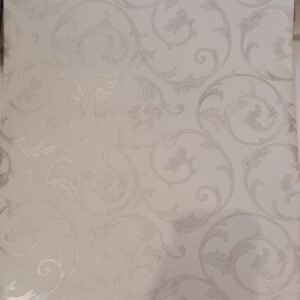 Falish Pearl Scroll Furniture Film Wallpaper for Cupboard Door, Almirah, Fridge, Tabletop, Wall, Floor DIY & Revouation Project:24×288 inch, Self Adhesive