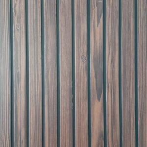 Falish PVC Wall Panel Chocolate Brown With Black Lines (Pack Of 10)