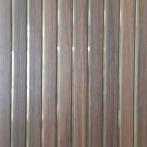 Falish PVC Wall Panel Sandal Brown With Golden Lines (Pack Of 10)