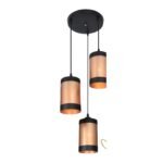 Jenco BA111/3 Black+Gold E27 Pendant Lamp (D250mm) ba111 3.jpg
